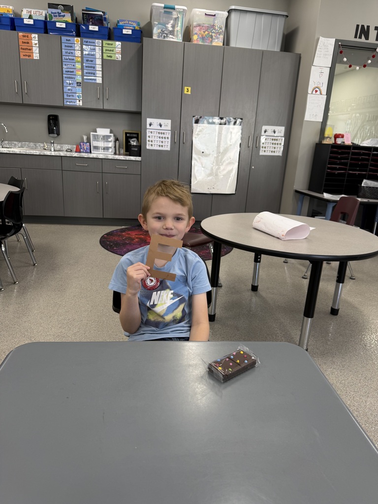 1st graders celebrated April Fool’s Day with “brown E’s”… and brownies to match!