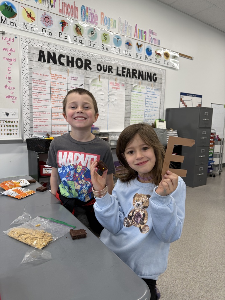1st graders celebrated April Fool’s Day with “brown E’s”… and brownies to match!