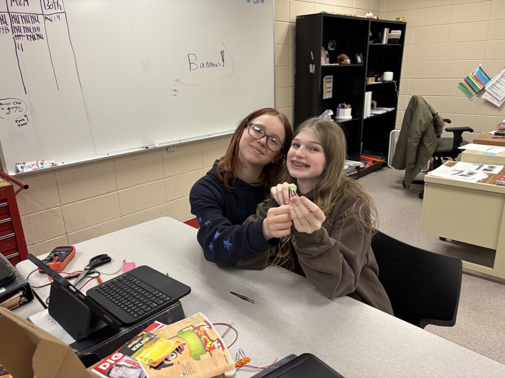 Hands-on learning in action! Students recently created their own “Operation” style circuitry games after completing our metabolic reactions unit and learning about the human body.