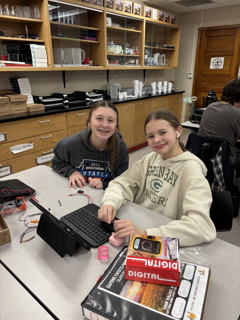 Hands-on learning in action! Students recently created their own “Operation” style circuitry games after completing our metabolic reactions unit and learning about the human body.