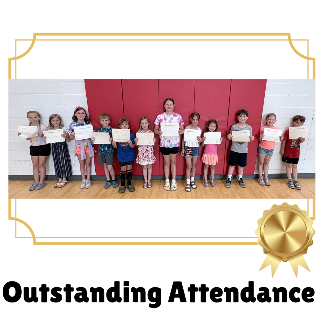 A big congratulations to our Perfect Attendance and Outstanding Attendance students!