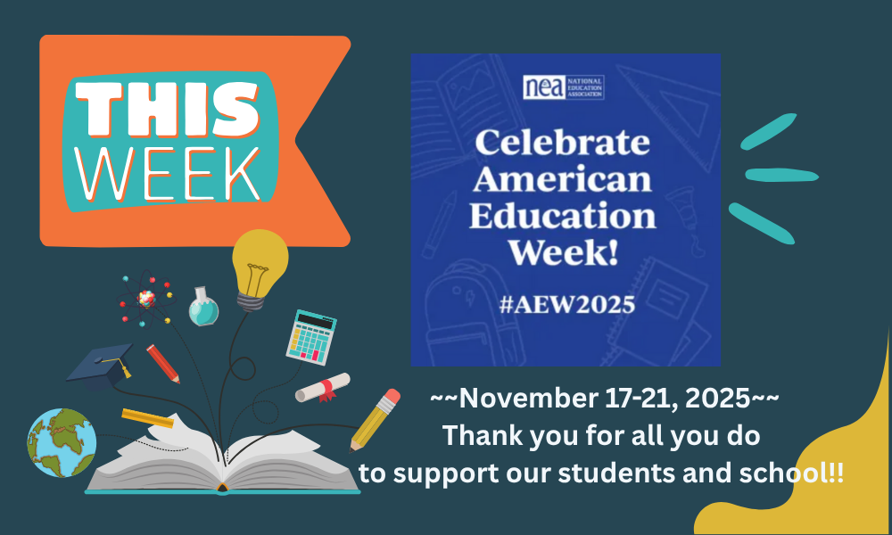 Blue Orange Education Week Seesaw Classroom Announcement