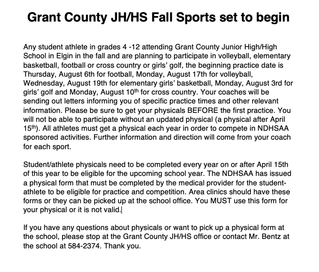 physicals