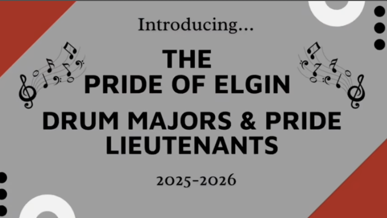 pride of elgin drum majors and pride lieutenants