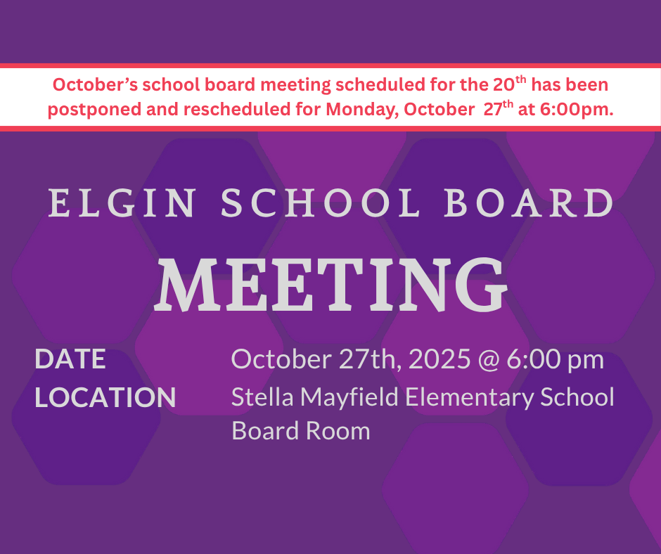 Elgin School Board October Flyer