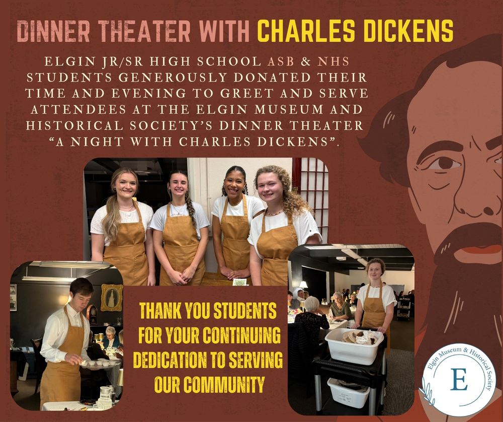 Dinner theatre with Charles dickens asb and ohs students