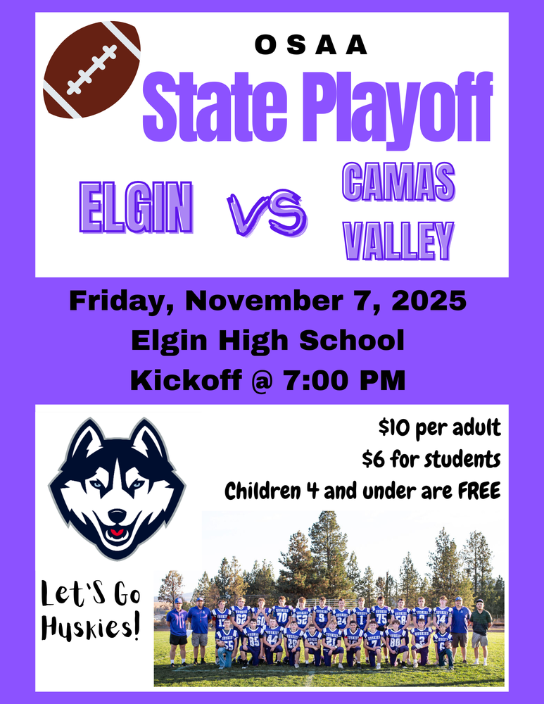 football state playoff flyer