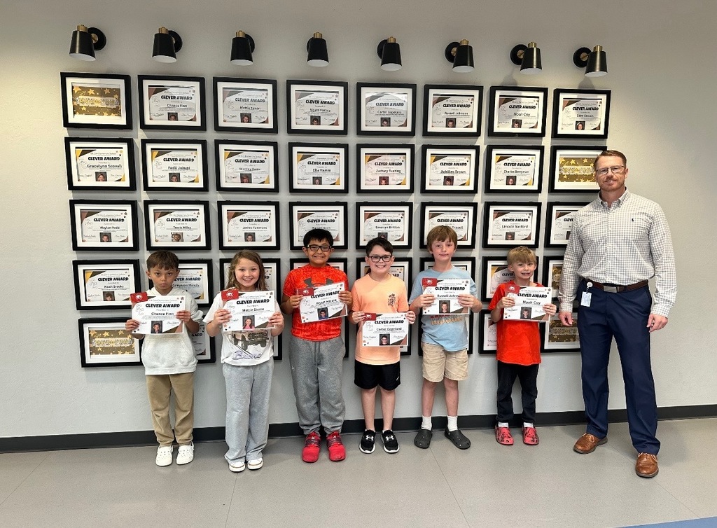 Pictured: Chance Finn, Mattie Simon, Wyatt Harase, Carter Copeland, Russell Johnson, Noah Coy, Mr. Mayfield ( Not Pictured: Eden Brooks)