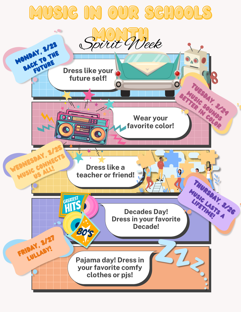 Music in Our Schools Month Spirit Week