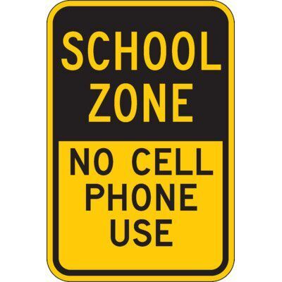 No Phone in School Zone