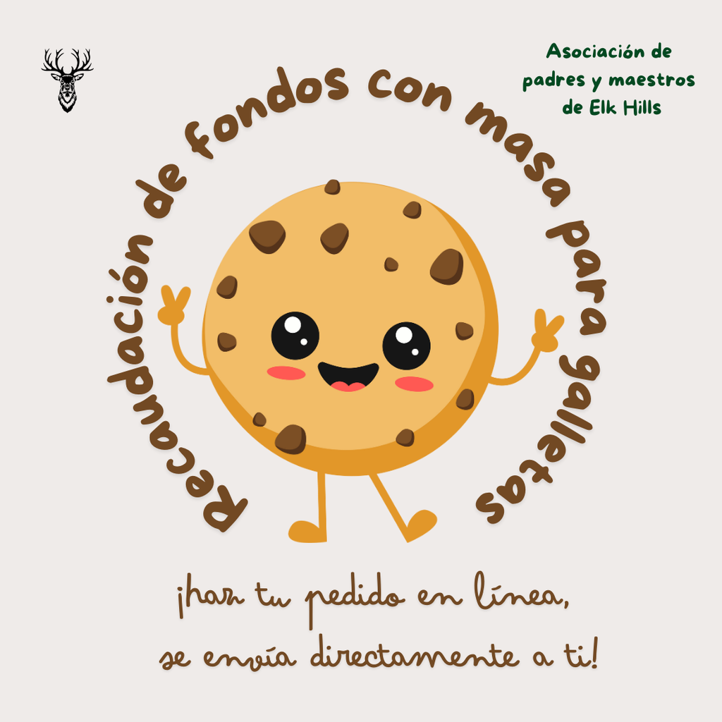 Asociacion de padres y maestros de Elk Hills. Recaudacion de fondos con masa para galletas.