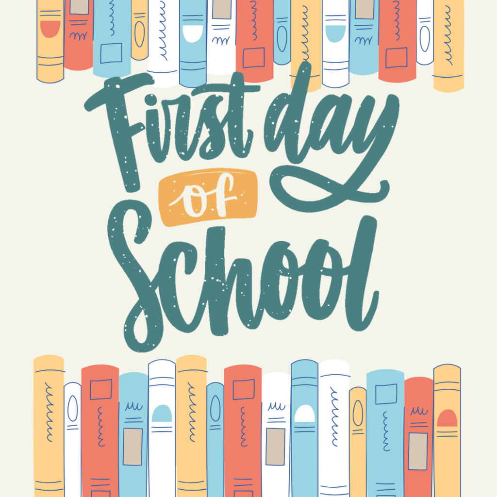 First day of school post