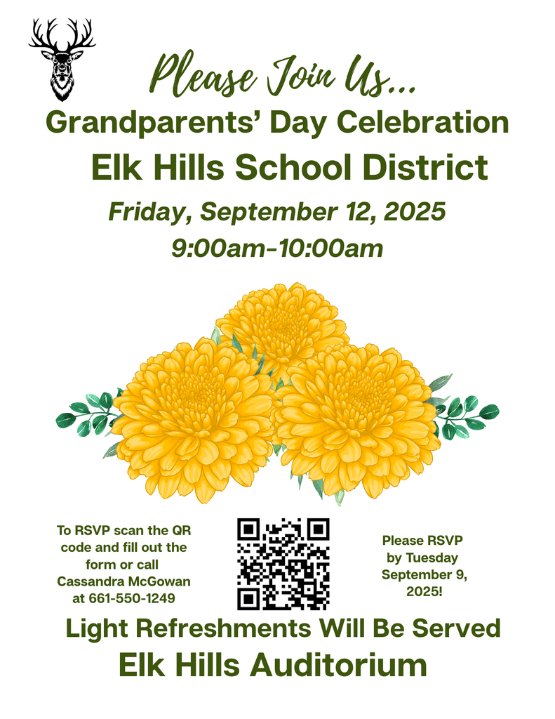 Grandparents' Day 9/12/25 9AM-10AM, RSVP by 9/9/25.