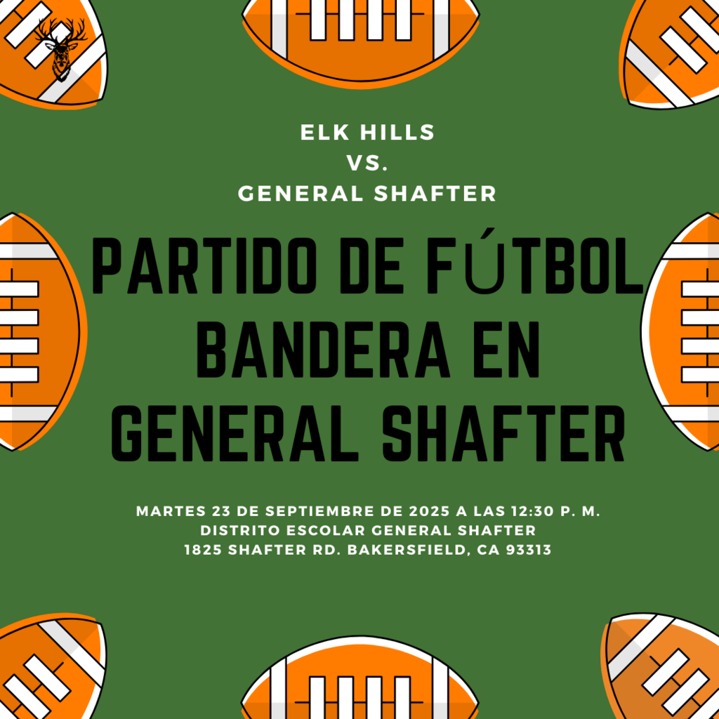 partido de futbol bandera @ General Shafter on 9/23/25 @ 12:30 PM