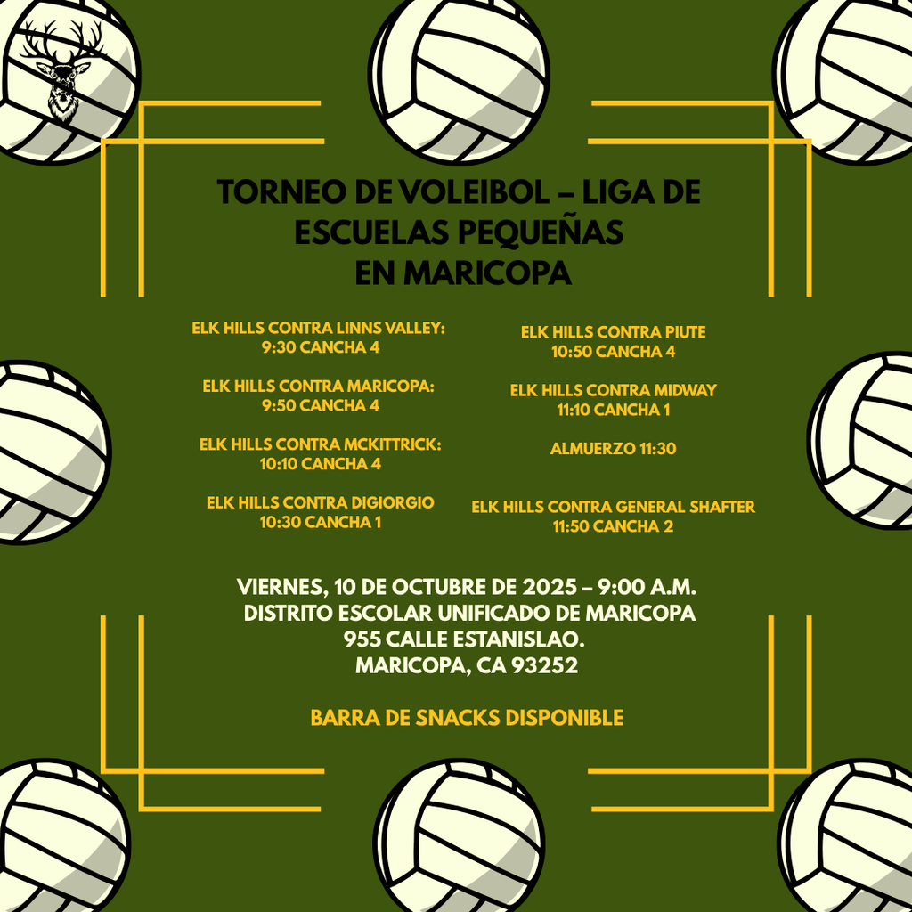 voleibol @ Maricopa 10/10 9:00AM
