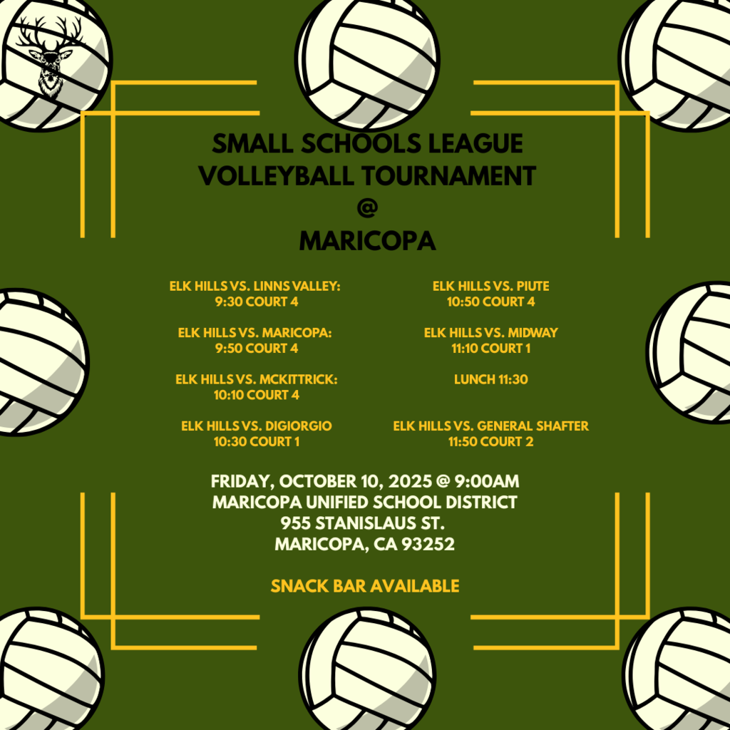 Volleyball 10/10 at Maricopa at 9:00AM