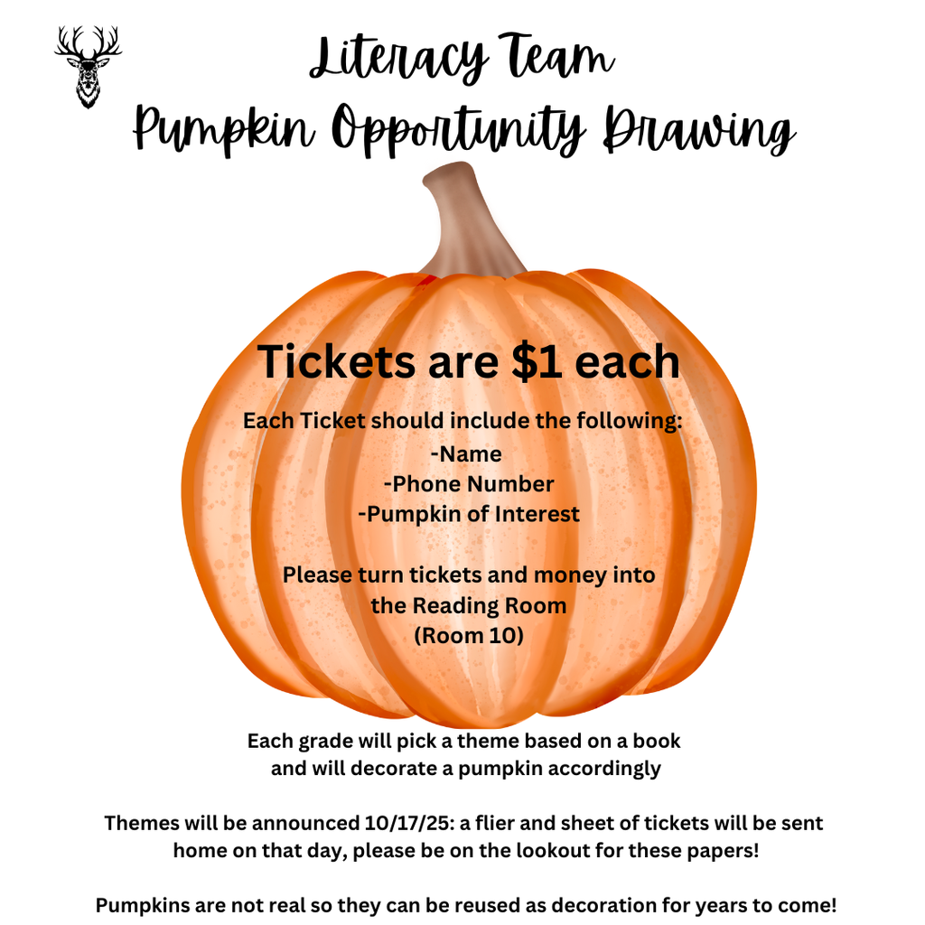 Literacy Team Pumpkin Opportunity Drawing
