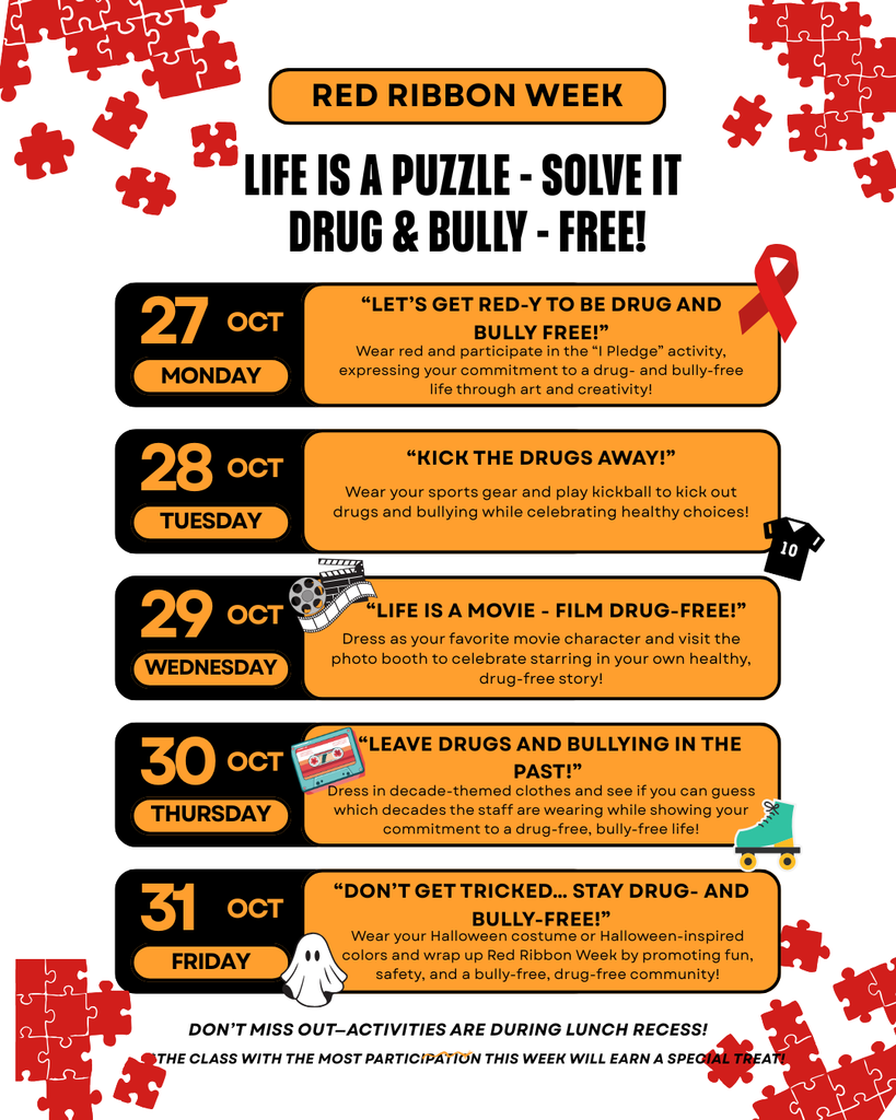 Red Ribbon Week Post English