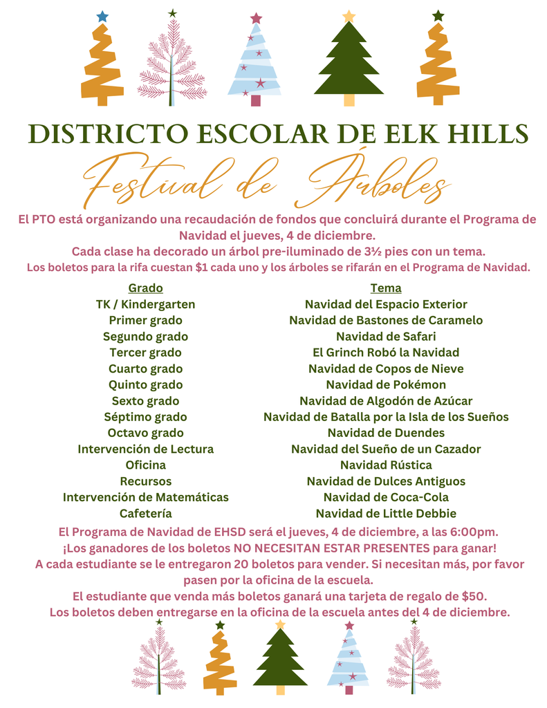 Festival of Trees Fundraiser Spanish