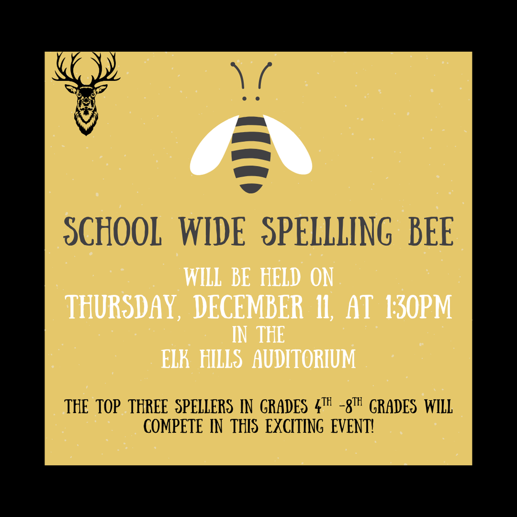 School Wide Spelling Bee Post English