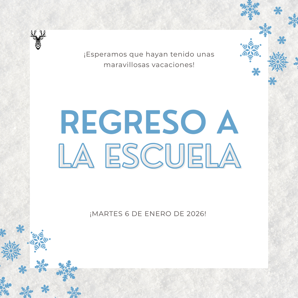 Esperamos que hayan tenido unas maravillosas vacaciones! Regreso a la escuela Martes 6 de Enero de 2026!