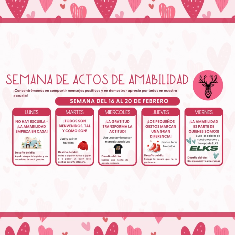 Random Acts of Kindness Week 2/16-2/20