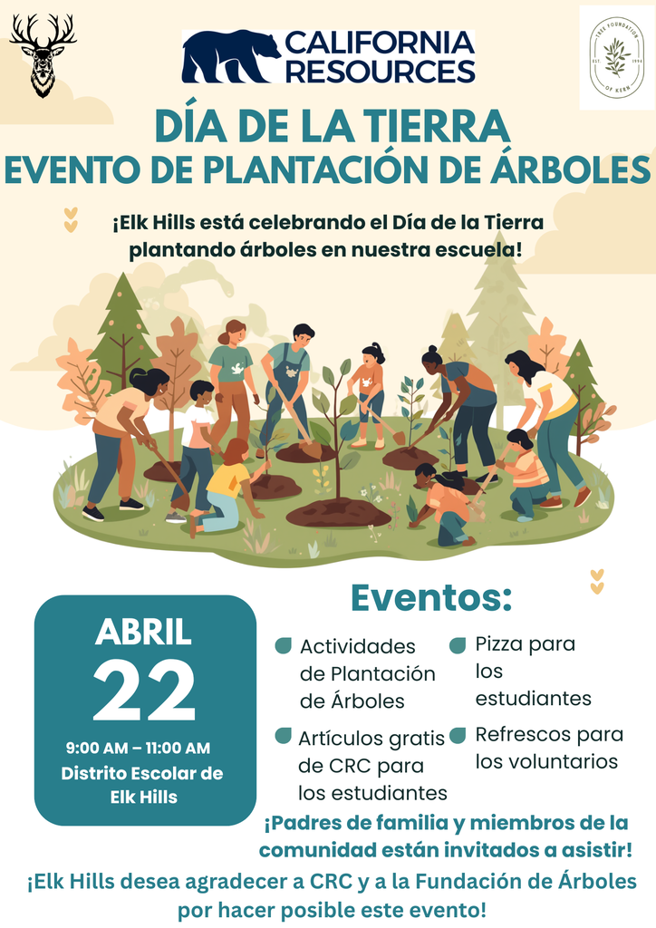 Earth Day Tree Planting  Spanish