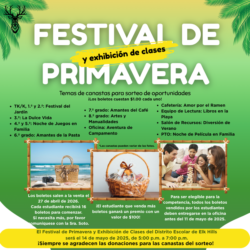 Temas de canastas para sorteo de oportunidades. Los boletos cuestan $1.00 cada uno! 