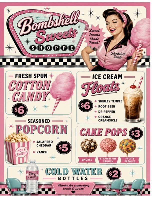 Bombshell Sweets