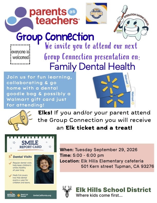 Parents as Teachers: We invite you to attend our next Gorup Connection presentation on: Family Dental Health