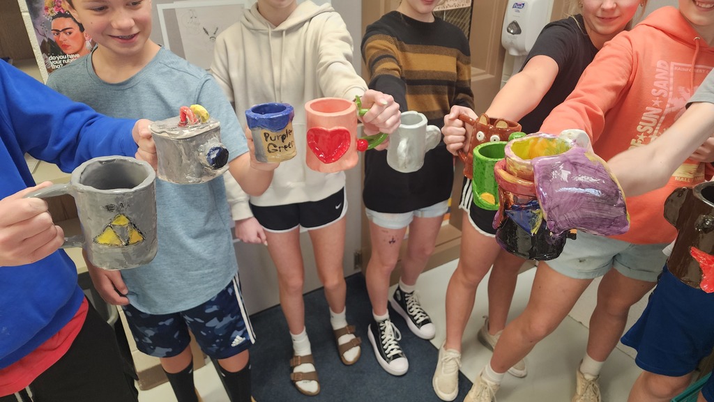 Mugs close up
