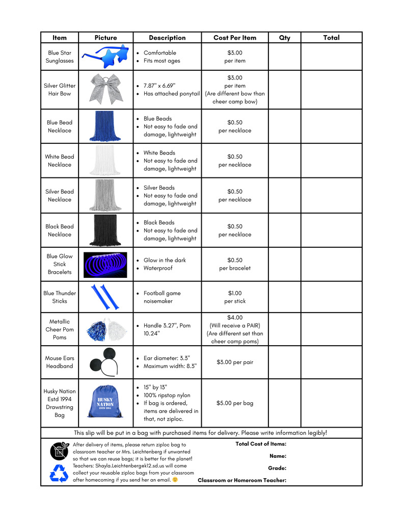 pre-order form back