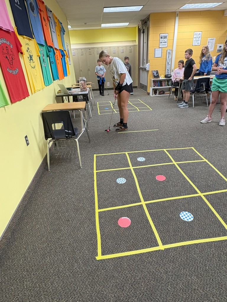 Putting for a square.