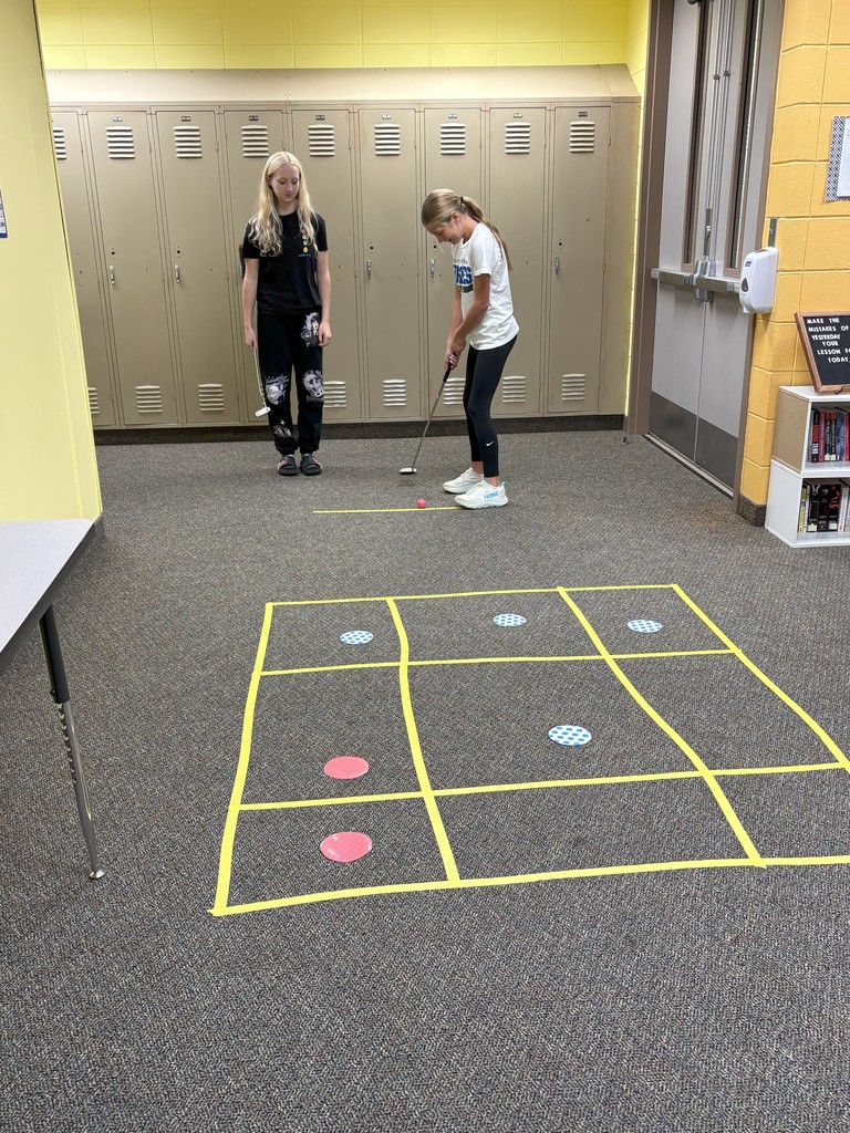 Putting for a square.