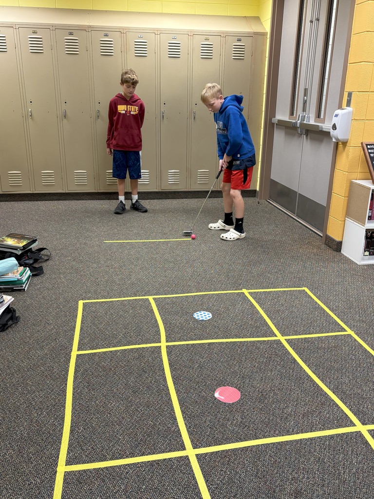 Putting for a square.