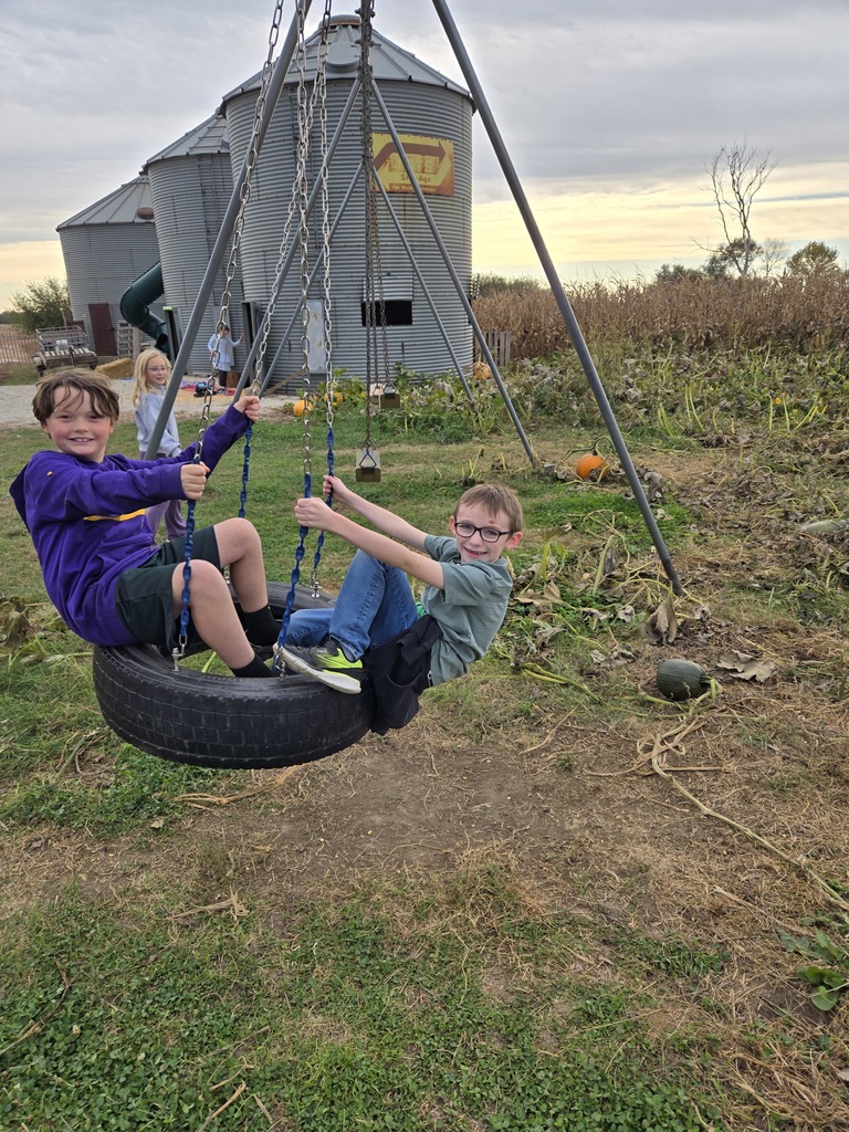A ride on the tire swing