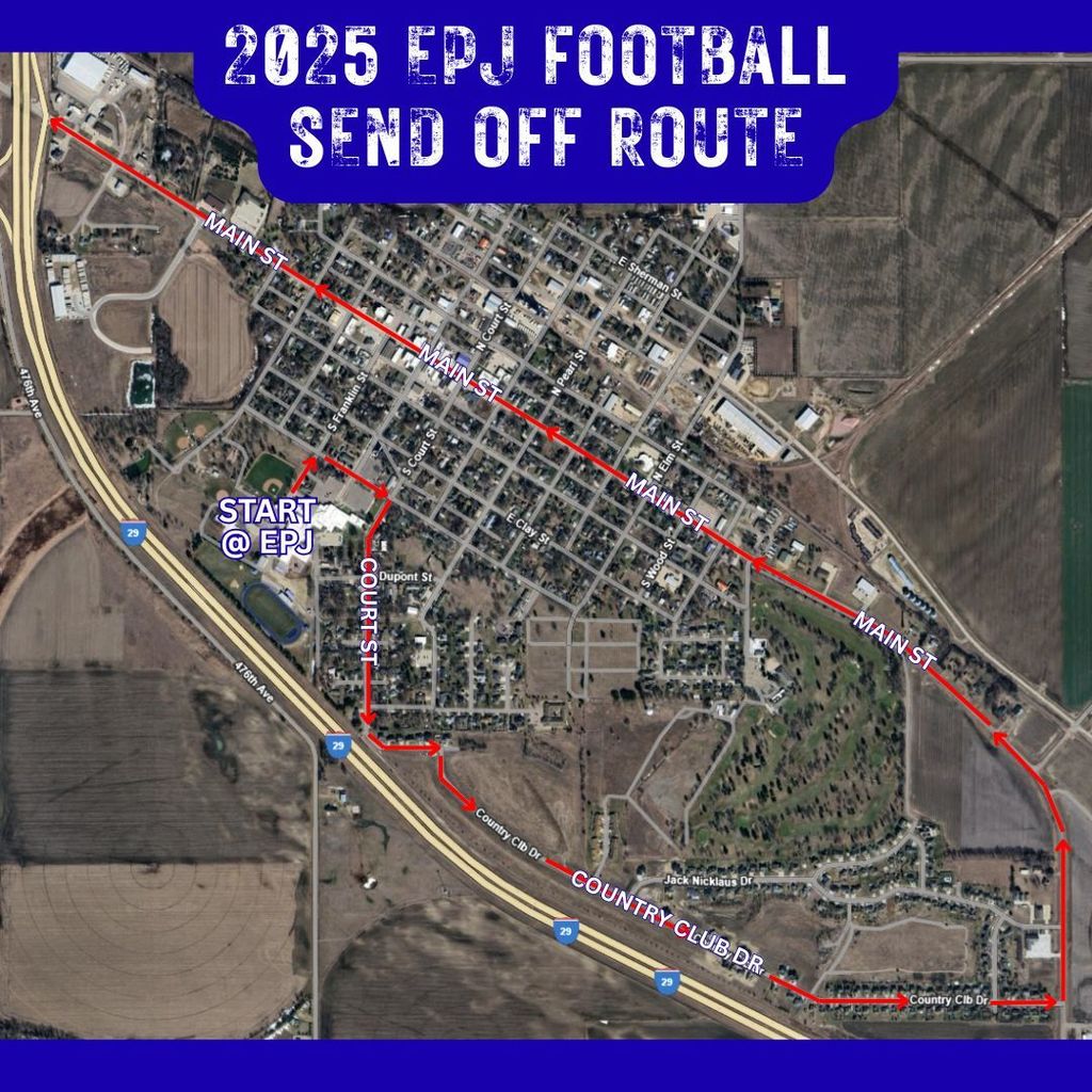 Football Sendoff Route