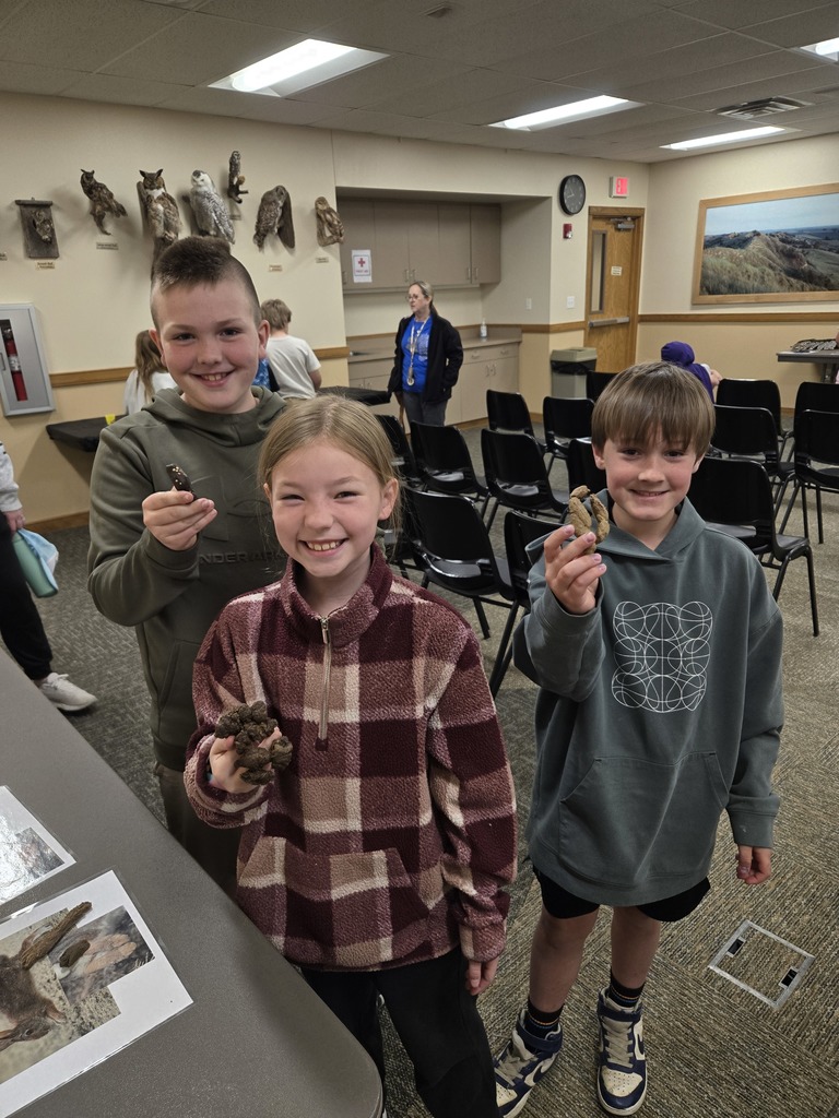 They were very excited to show off the models of animal scat.....aka poop!