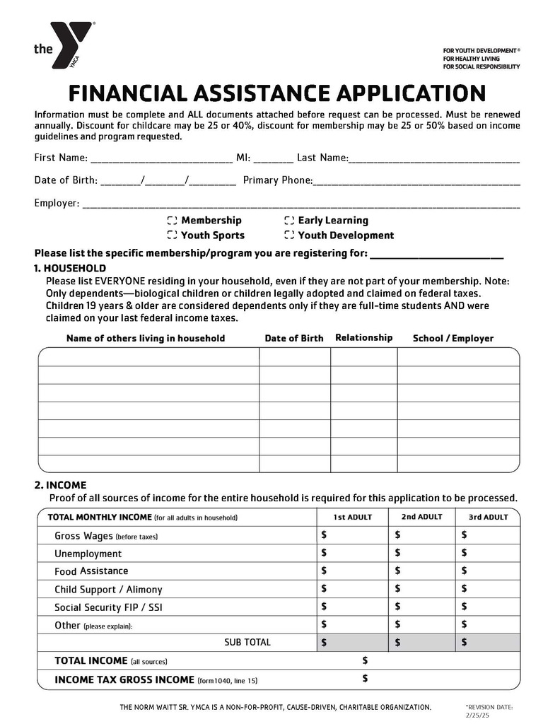 Financial Assistance