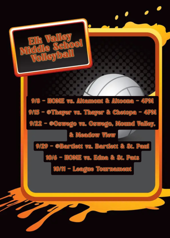 ms vball schedule