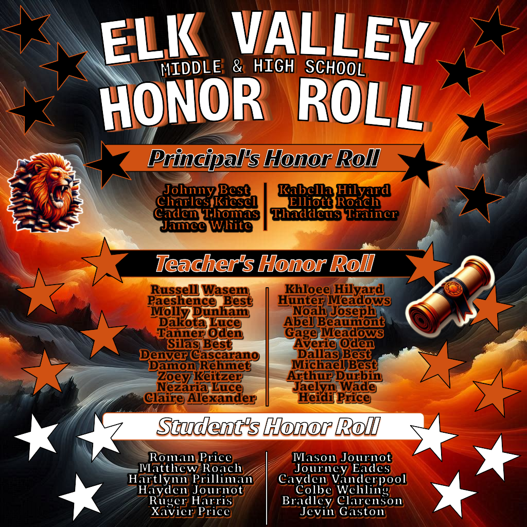 Fall 25 Honor Roll