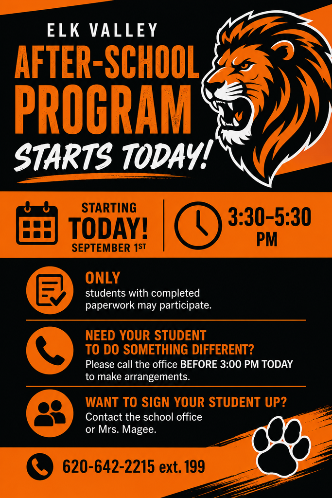 After-School Program Starts Today 9-1