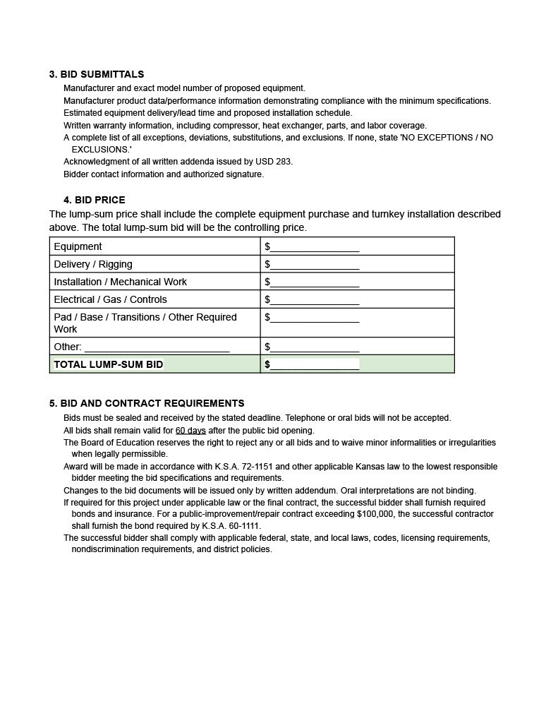 HVAC Bid 2