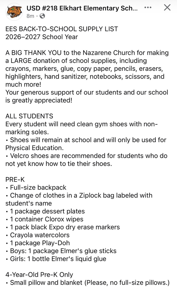 elementary supplies 26-27 Pic 1 of 3