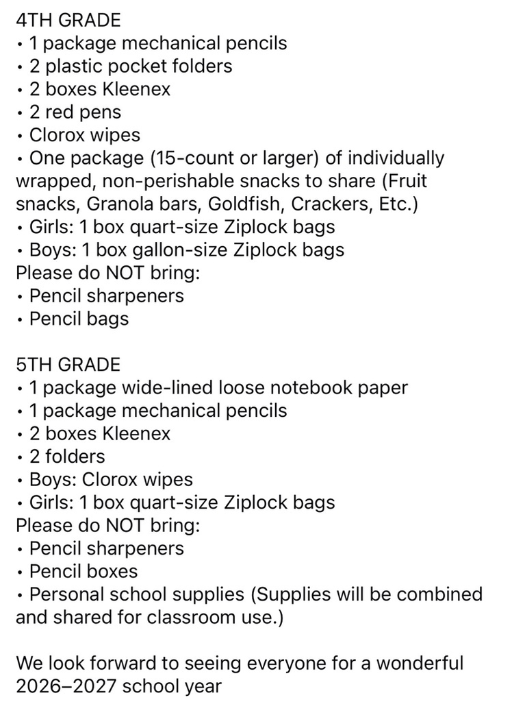 elementary supplies 26-27 Pic 3 of 3