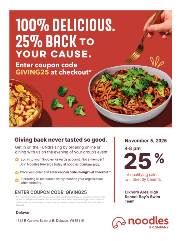 Noodles Swim Fundraiser