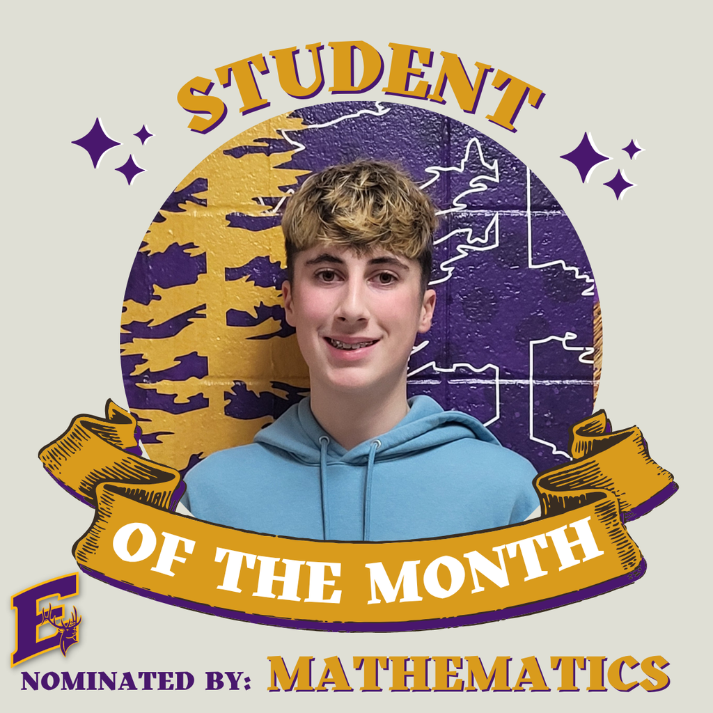 Mason F - Math Student of the Month