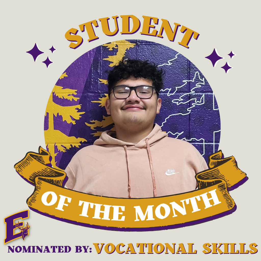 Daniel H - Vocational Skills Student of the month