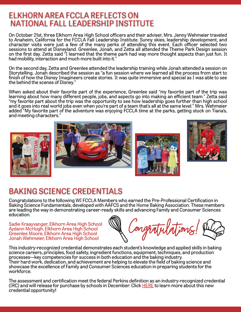 FCCLA newsletter