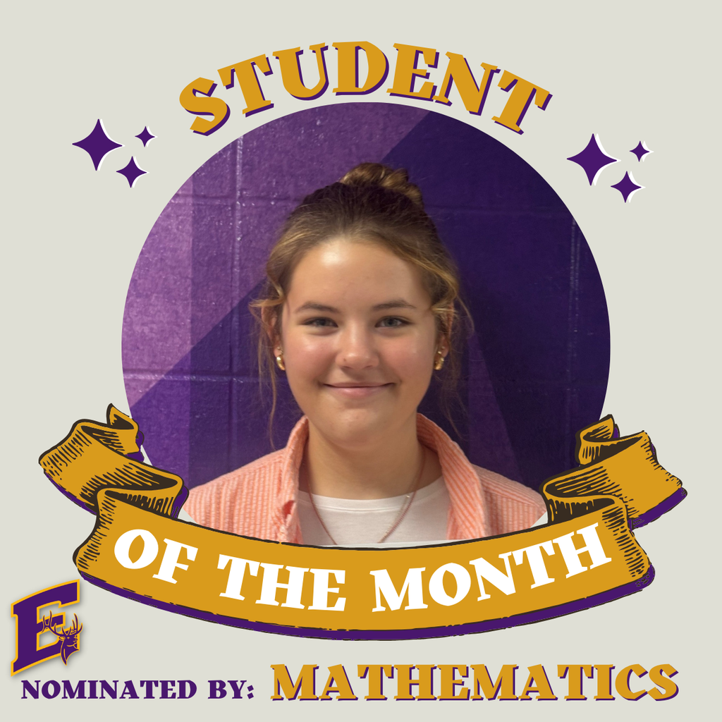 Emma R - Math Student of the month